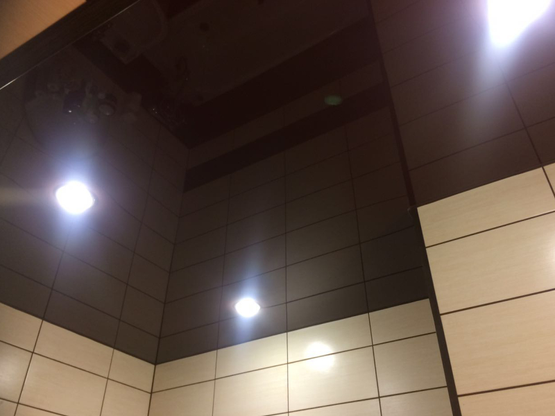 Натяжной потолок в ванной комнате купить